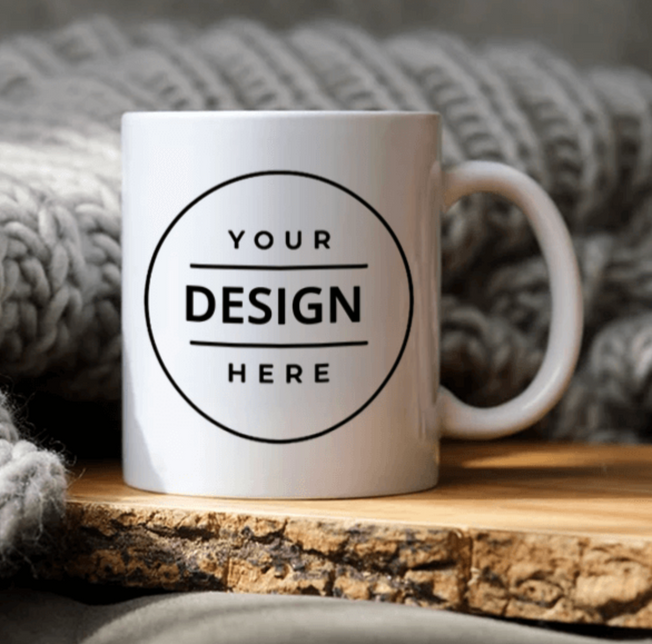 Custom Printed Ceramic Mug with Your Logo | Personalized Photo & Logo Mug