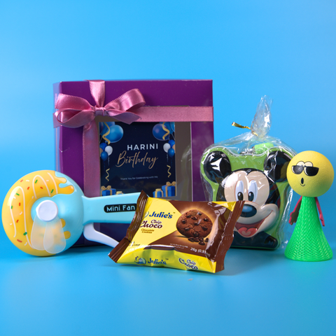 Kids Return Gift Combo Pack with Personalized Box | Fun Toy Gift Set for Birthday Party