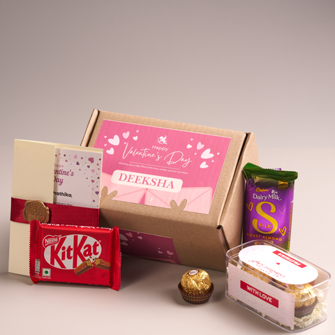 Love Letter Surprise Box – Valentine Chocolate & Personalized Card Gift