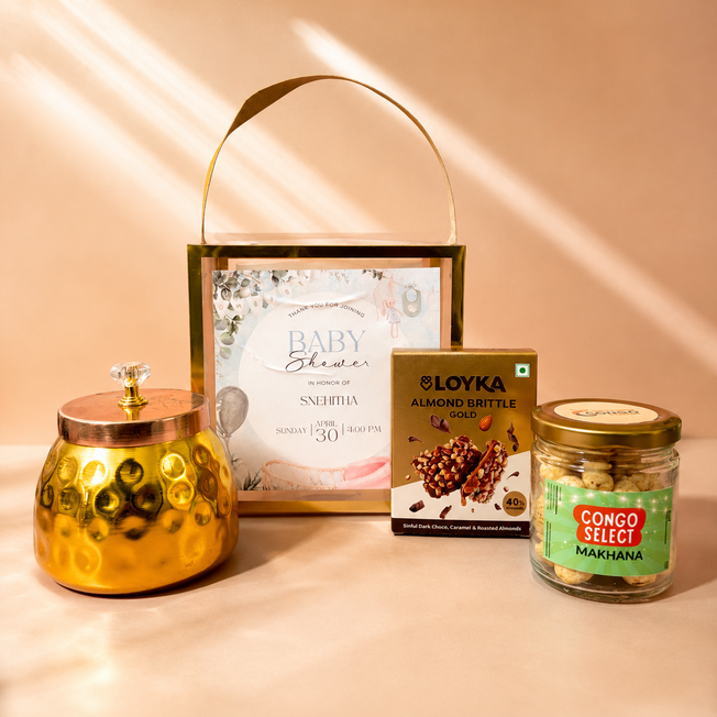Golden Glow Baby Shower Hamper