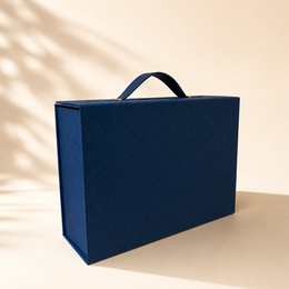 Luxury Blue Magnetic Gift Box with Handle – Premium Hamper & Presentation Box