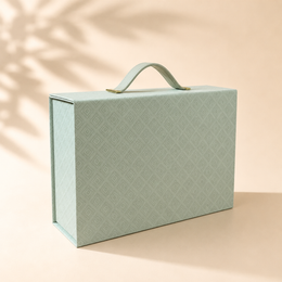 Luxury Ivory Magnetic Gift Box with Handle – Premium Hamper & Presentation Box