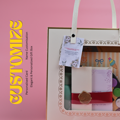Kids Premium Return Gift Combo with Art Kit & Stationery | Personalized Birthday Gift Box