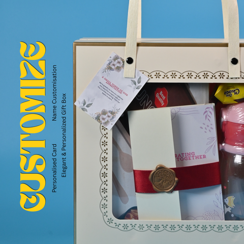 Kids Premium Return Gift Combo with Lunch Box & Water Bottle | Personalized Birthday Gift Set for Kids