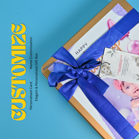 Kids Premium Return Gift Combo with Metal Box, Art Kit & Stationery | Personalized Birthday Gift Set