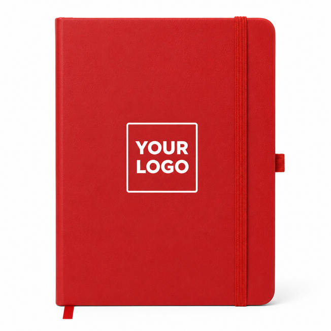 Custom Logo Premium Notebook | Personalized Notebook with Elastic Closure