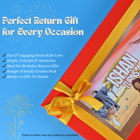 Kids Return Gift Combo Pack with Personalized Box | Complete Fun & Activity Gift Set for Birthday Party