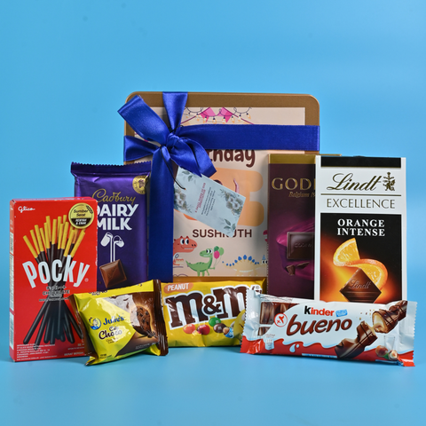 Premium Kids Chocolate Gift Box with Metal Box & Imported Chocolates | Birthday Return Gift