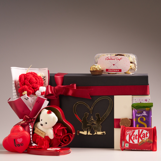 Personalized Valentine Gift Box – Luxury Romantic Hamper