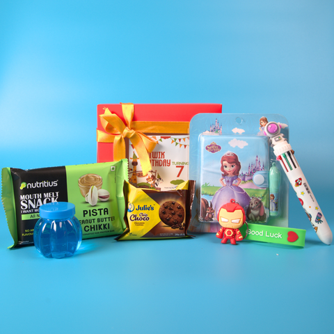 Kids Return Gift Combo Pack with Personalized Box | Complete Fun Gift Set for Kids Birthday Party
